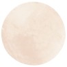 Tapis HUARTE à poils courts doux et lavable beige Ø 100 cm 