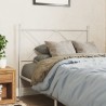 Tête de lit métal blanc 100 cm 