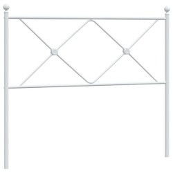 Tête de lit métal blanc 100 cm 