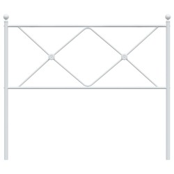 Tête de lit métal blanc 100 cm 