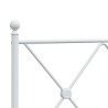 Tête de lit métal blanc 100 cm 
