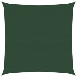 Voile d'ombrage 160 g/m² Vert foncé 4x4 m PEHD 
