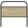 Tête de lit chêne sonoma 100 cm acier et bois d'ingénierie 