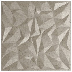 Panneaux muraux 12 pcs béton 50x50 cm XPS 3 m² améthyste 