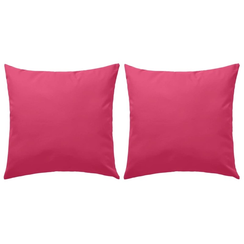 Oreillers d'extérieur lot de 2 45 x 45 cm Rose Oreillers d'extérieur lot de 2 45 x 45 cm Rose