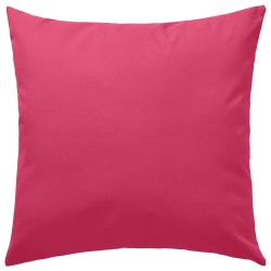 Oreillers d'extérieur lot de 2 45 x 45 cm Rose 