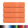 Serviettes de douche 4 pcs orange 70x140 cm 360 g/m² 100% coton 