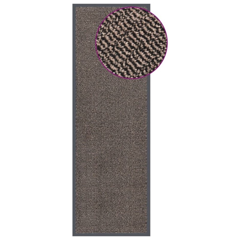 Paillasson touffeté 60x180 cm Marron foncé 