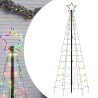 Sapin de Noël à LED avec piquets 220 LED colorées 180 cm 