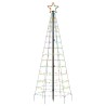Sapin de Noël à LED avec piquets 220 LED colorées 180 cm 