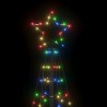 Sapin de Noël à LED avec piquets 220 LED colorées 180 cm 