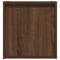 Table de chevet murale chêne marron 38x34x40 cm 