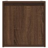 Table de chevet murale chêne marron 38x34x40 cm 