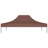 Toit de tente de réception 4,5x3 m Marron 270 g/m² 