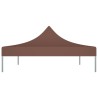 Toit de tente de réception 4,5x3 m Marron 270 g/m² 