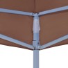Toit de tente de réception 4,5x3 m Marron 270 g/m² 