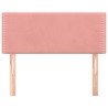 Tête de lit Rose 90x5x78/88 cm Velours 