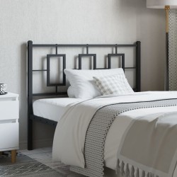 Tête de lit métal noir 107 cm 