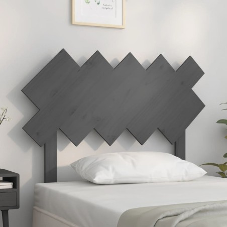 Tête de lit Gris 104x3x80,5 cm Bois massif de pin 