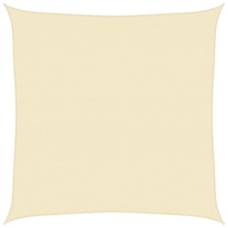 Voile d'ombrage 160 g/m² Crème 4x4 m PEHD 