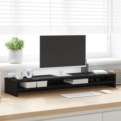 Support de moniteur chêne noir 100x24x13 cm bois d'ingénierie 
