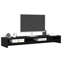 Support de moniteur chêne noir 100x24x13 cm bois d'ingénierie 