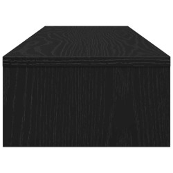 Support de moniteur chêne noir 100x24x13 cm bois d'ingénierie 