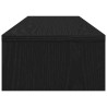 Support de moniteur chêne noir 100x24x13 cm bois d'ingénierie 