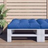 Coussin de palette bleu royal 80x80x12 cm tissu 