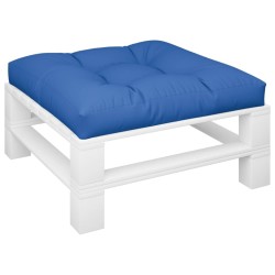 Coussin de palette bleu royal 80x80x12 cm tissu 