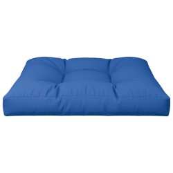 Coussin de palette bleu royal 80x80x12 cm tissu 