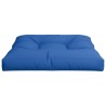 Coussin de palette bleu royal 80x80x12 cm tissu 