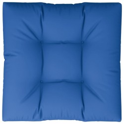 Coussin de palette bleu royal 80x80x12 cm tissu 