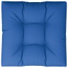 Coussin de palette bleu royal 80x80x12 cm tissu 