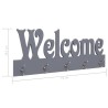 Porte-manteau mural WELCOME Gris 74x29,5 cm 