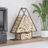 Portant de bois chauffage noir 80x25x90 cm 