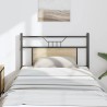 Tête de lit chêne sonoma 75 cm bois d'ingénierie et acier 