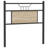 Tête de lit chêne sonoma 75 cm bois d'ingénierie et acier 