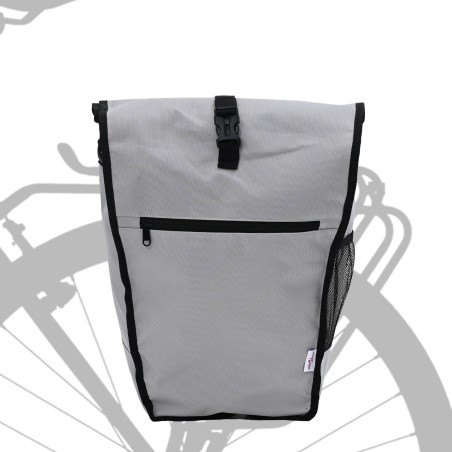 Sac à vélo pour porte-bagages 20 L Gris 34x16x59 cm 