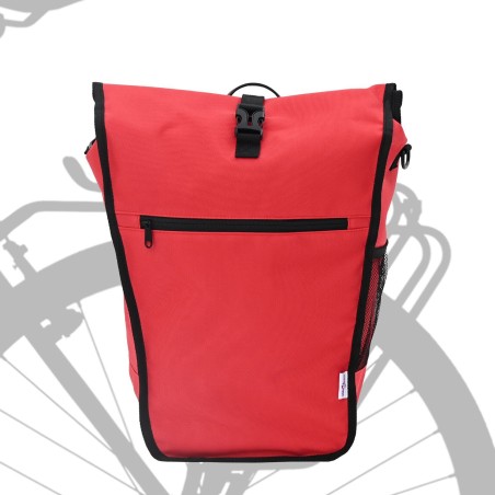 Sac à vélo pour porte-bagages 20 L Rouge 34x16x59 cm 