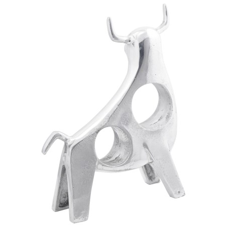 Sculpture de TaureauArgent 22x9,5x34 cm Aluminium 