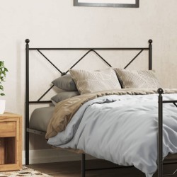 Tête de lit métal noir 107 cm 