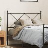 Tête de lit métal noir 107 cm 