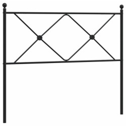 Tête de lit métal noir 107 cm 