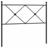 Tête de lit métal noir 107 cm 