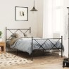 Tête de lit métal noir 107 cm 
