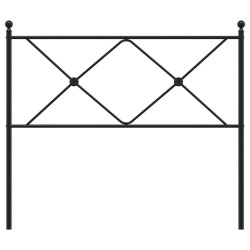 Tête de lit métal noir 107 cm 