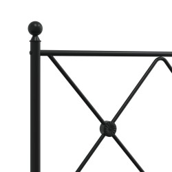 Tête de lit métal noir 107 cm 