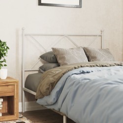 Tête de lit métal blanc 100 cm 