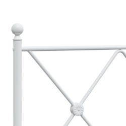 Tête de lit métal blanc 100 cm 